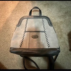 Small Boc suede grey backpack, new without tags
